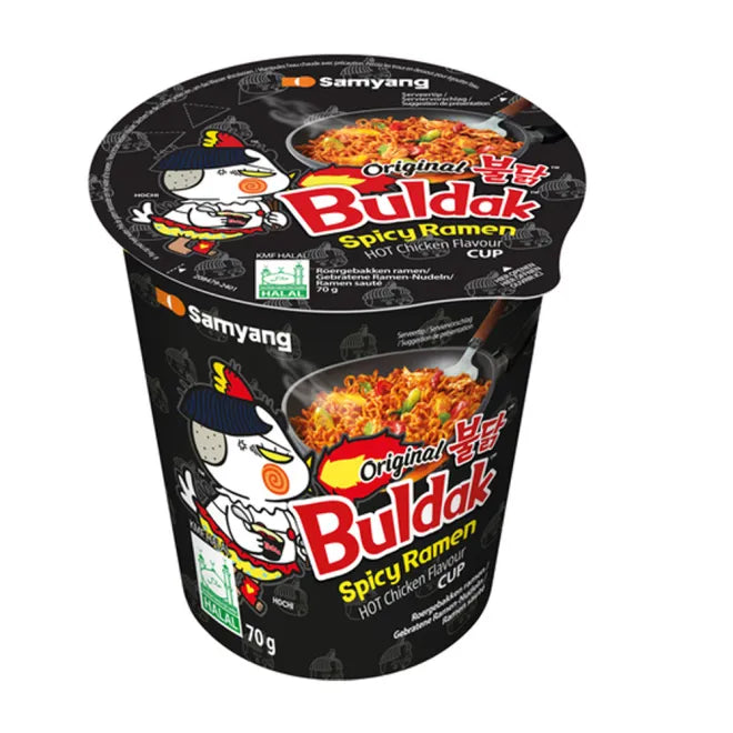 6x Samyang Buldak Hot Chicken Ramen Cup 80g