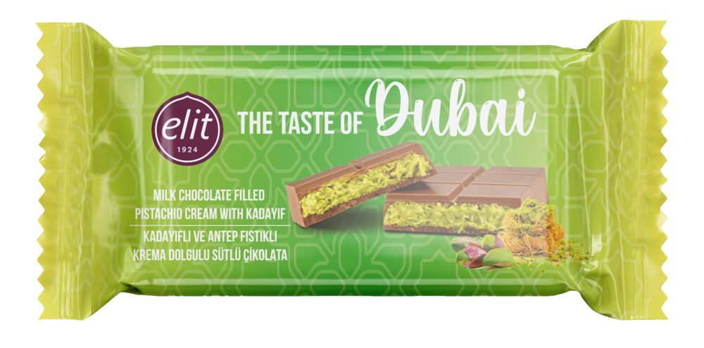 12x Elit Schokolade nach Dubai Art - Dubai Schokolade 90g