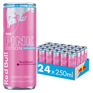 24x Red Bull Pink Edition Waldbeere Sugarfree 250ml