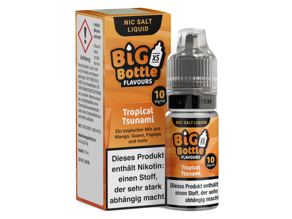 10x Big Bottle - Tropical Tsunami - Nikotinsalz Liquid 10 mg/ml