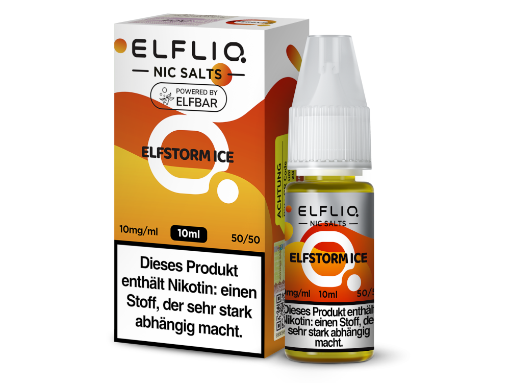 10x ELFLIQ - Elfstorm Ice - Nikotinsalz Liquid 10 mg/ml