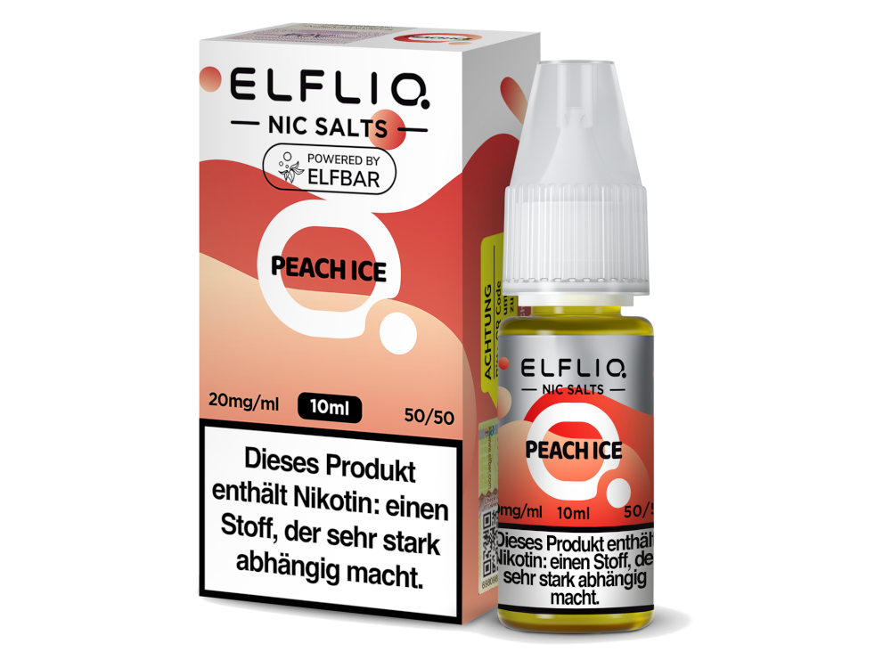 10x ELFLIQ - Peach Ice - Nikotinsalz Liquid 20 mg/ml