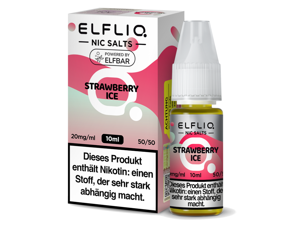 10x ELFLIQ - Strawberry Ice - Nikotinsalz Liquid 20 mg/ml