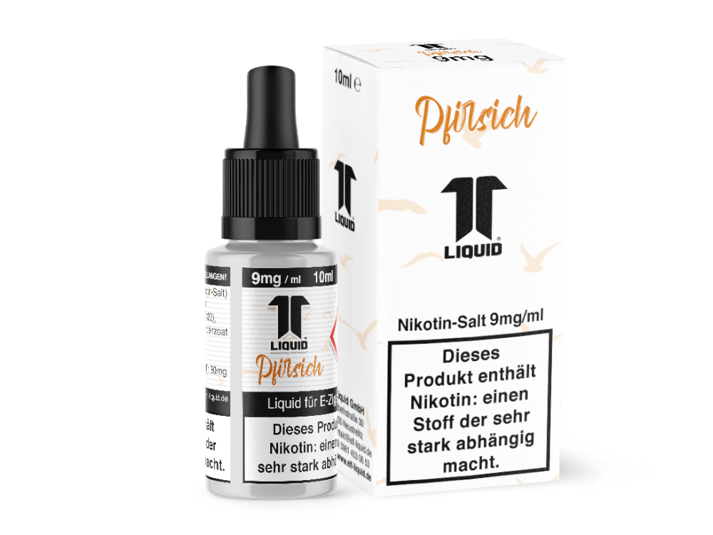 10x Elf-Liquid - Pfirsich - Nikotinsalz Liquid 9 mg/ml