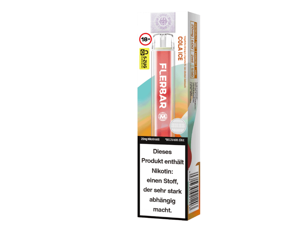 10x Flerbar - M Einweg E-Zigarette - Cola Ice 20 mg/ml