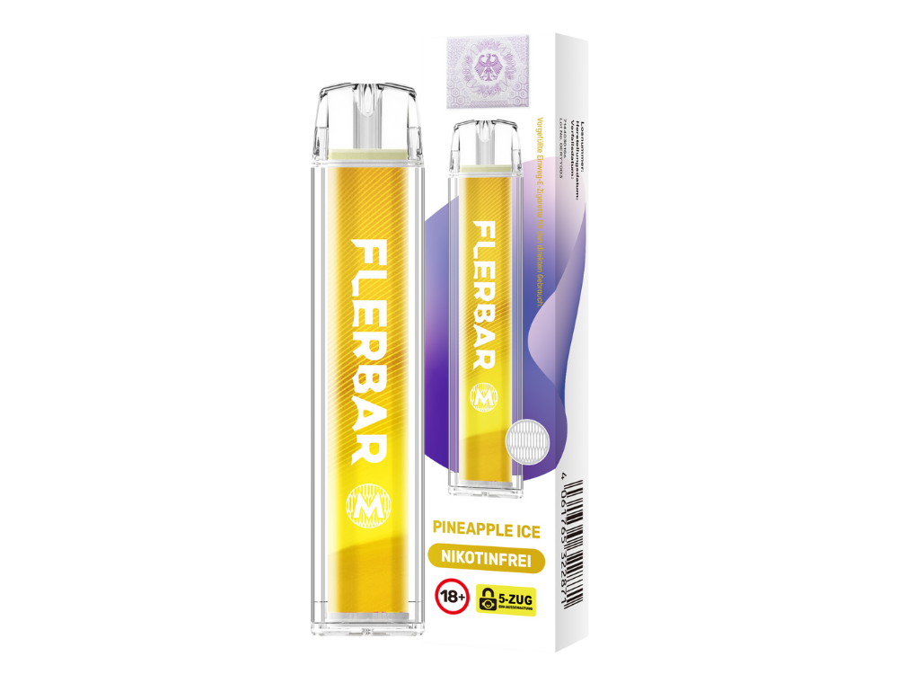 10x Flerbar - M Einweg E-Zigarette - Pineapple Ice 0 mg/ml