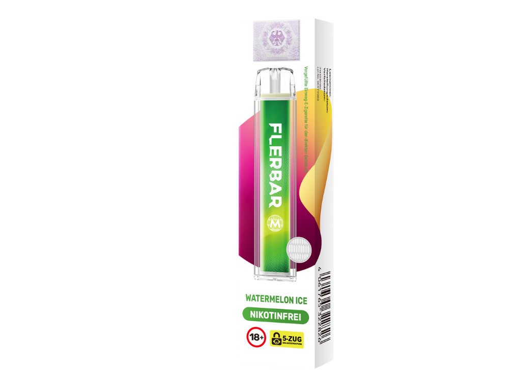 10x Flerbar - M Einweg E-Zigarette - Watermelon Ice 0 mg/ml