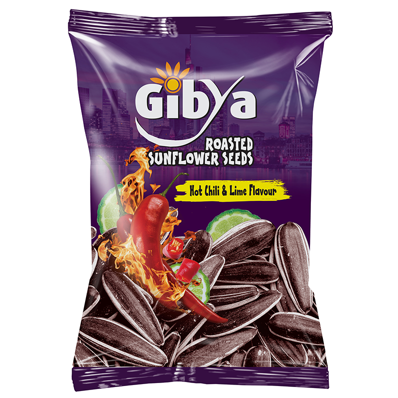 36x GiBya Hot Chili & Lime 100g Sonnenblumenkerne