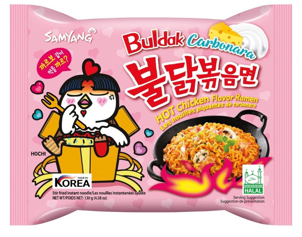 Samyang Buldak Nudeln Cheese oder Carbonara 130g