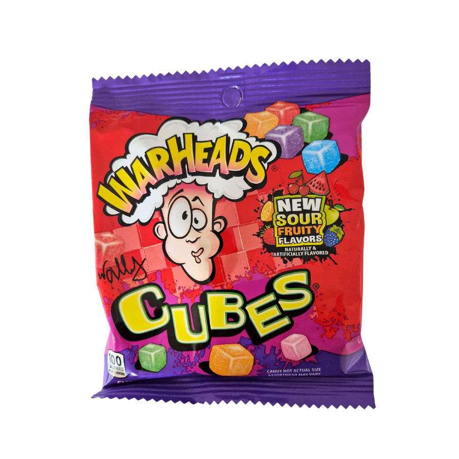 12x Warheads Chewy Cubes PEG