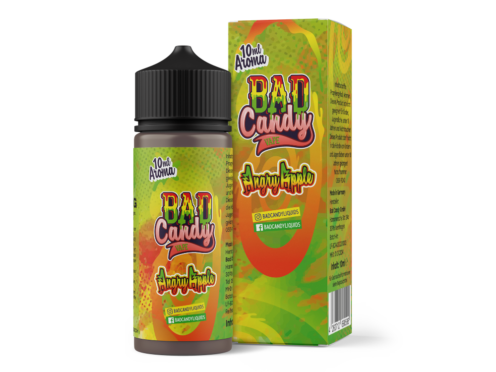 3x Bad Candy Liquids - Aroma Angry Apple 10 ml