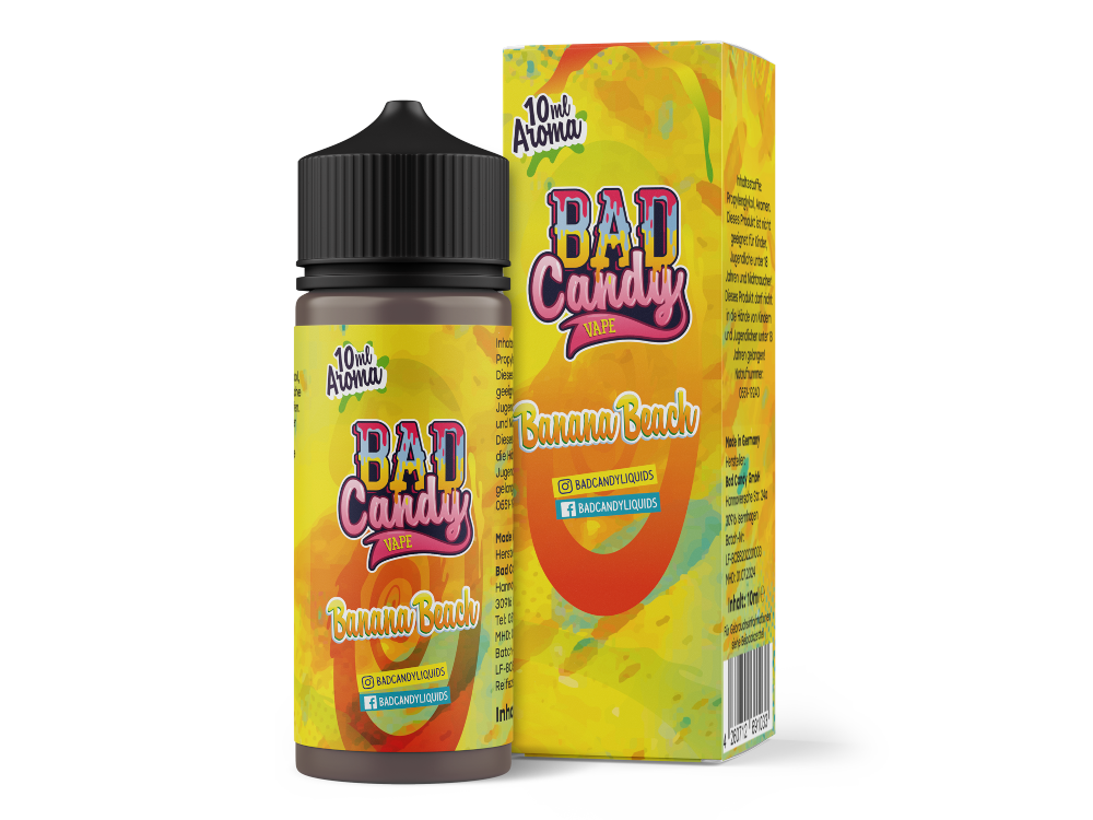 3x Bad Candy Liquids - Aroma Banana Beach 10 ml
