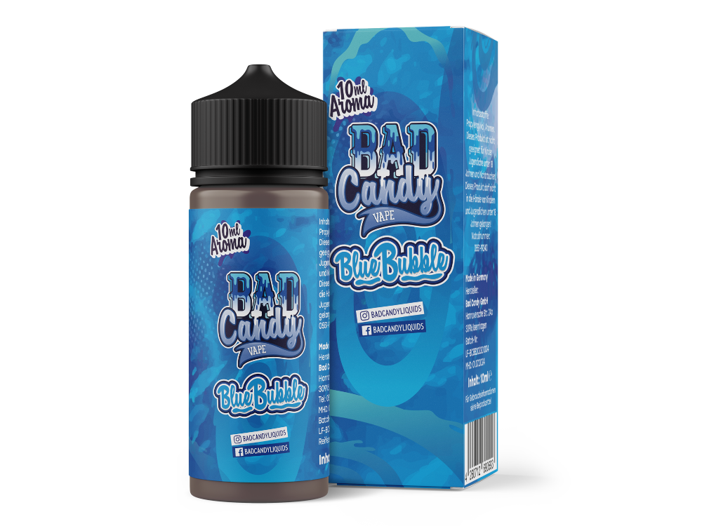 3x Bad Candy Liquids - Aroma Blue Bubble 10 ml