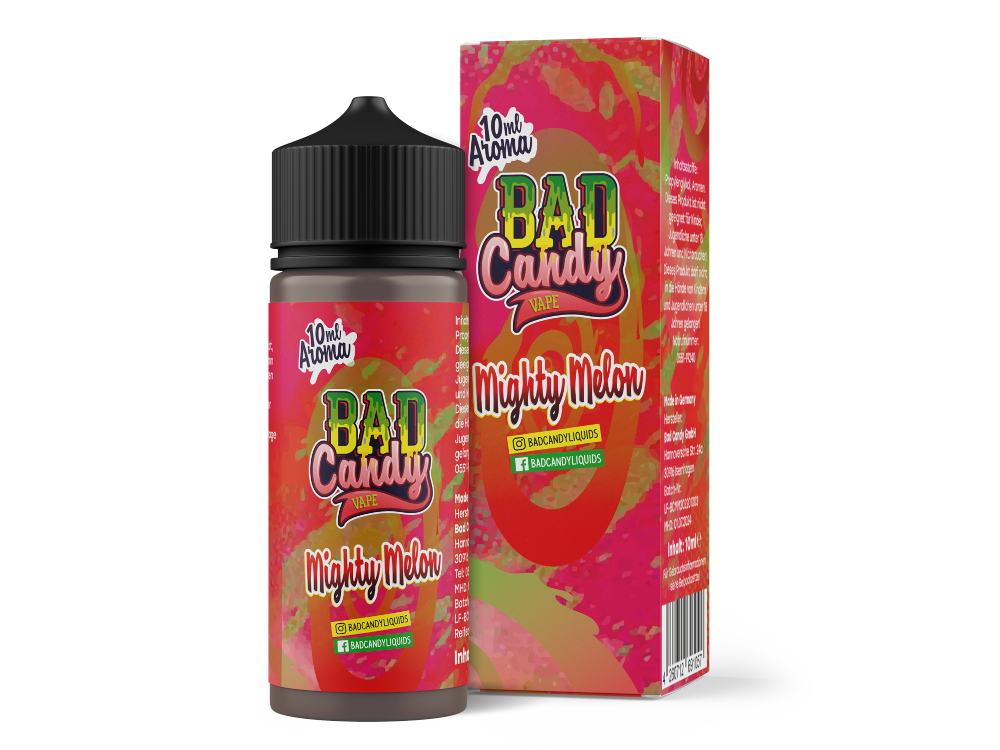 3x Bad Candy Liquids - Aroma Mighty Melon 10 ml