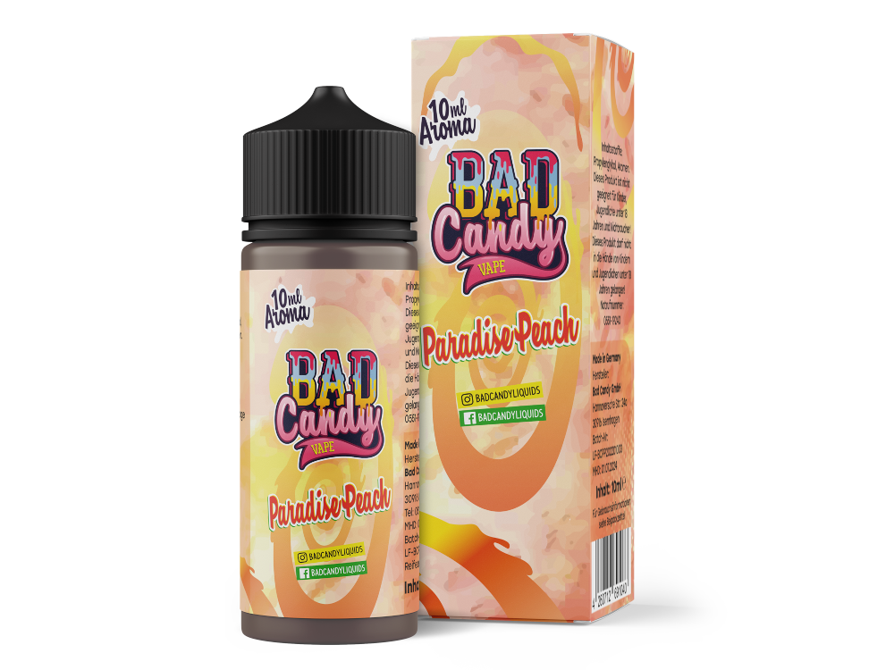 3x Bad Candy Liquids - Aroma Paradise Peach 10 ml