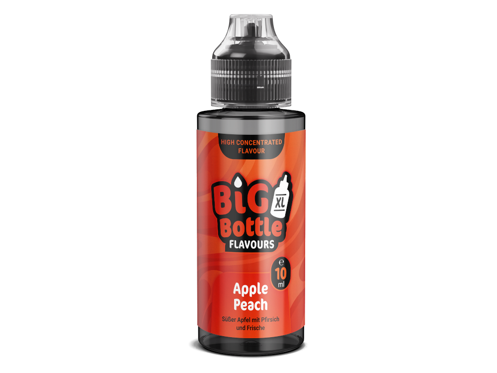 3x Big Bottle - Aroma Apple Peach 10 ml