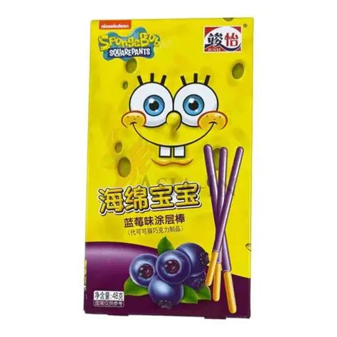 Spongebob Coated Stick Blueberry