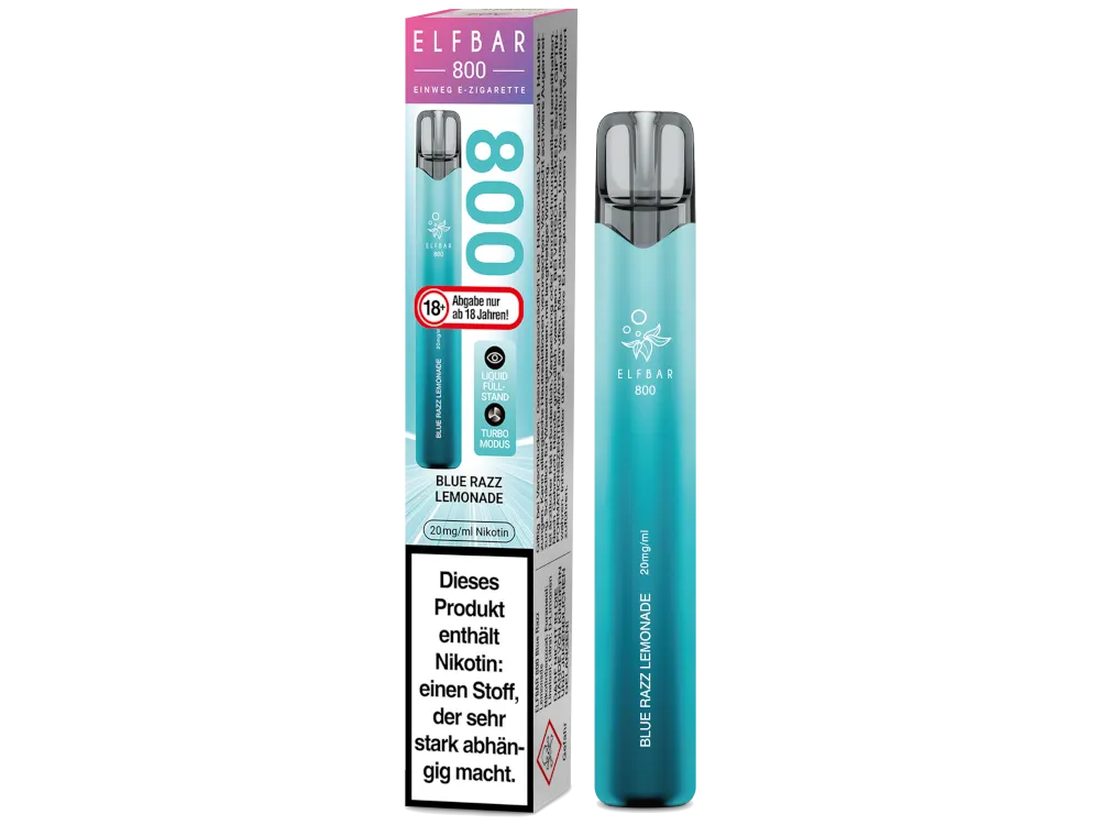 10x Elfbar 800 Blue Razz Einweg E-Zigarette