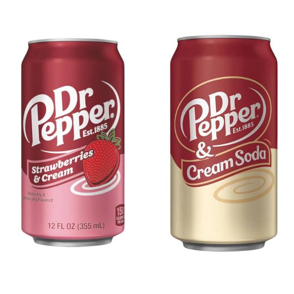 Dr. Pepper Cream Soda und Strawberries Cream 2er Bundle