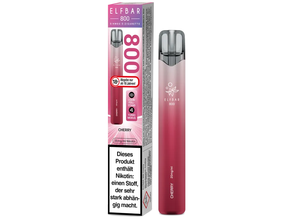10x Elfbar 800 Cherry Einweg E-Zigarette