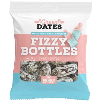 16x Green Dates Datteln Fizzy Bottles