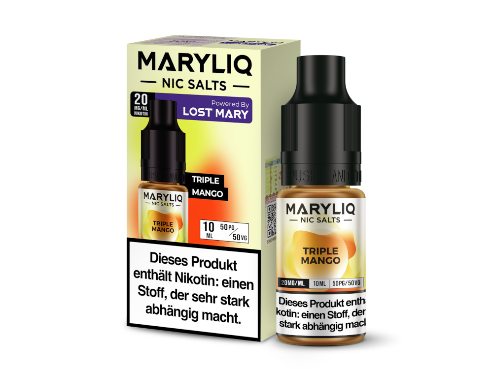10x MARYLIQ - Triple Mango - Nikotinsalz Liquid 20 mg/ml