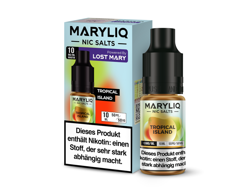 10x MARYLIQ - Tropical Island - Nikotinsalz Liquid 10 mg/ml