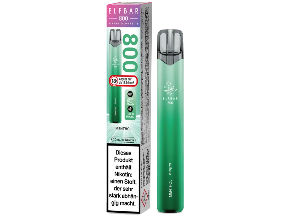 10x Elfbar 800 Menthol Einweg E-Zigarette
