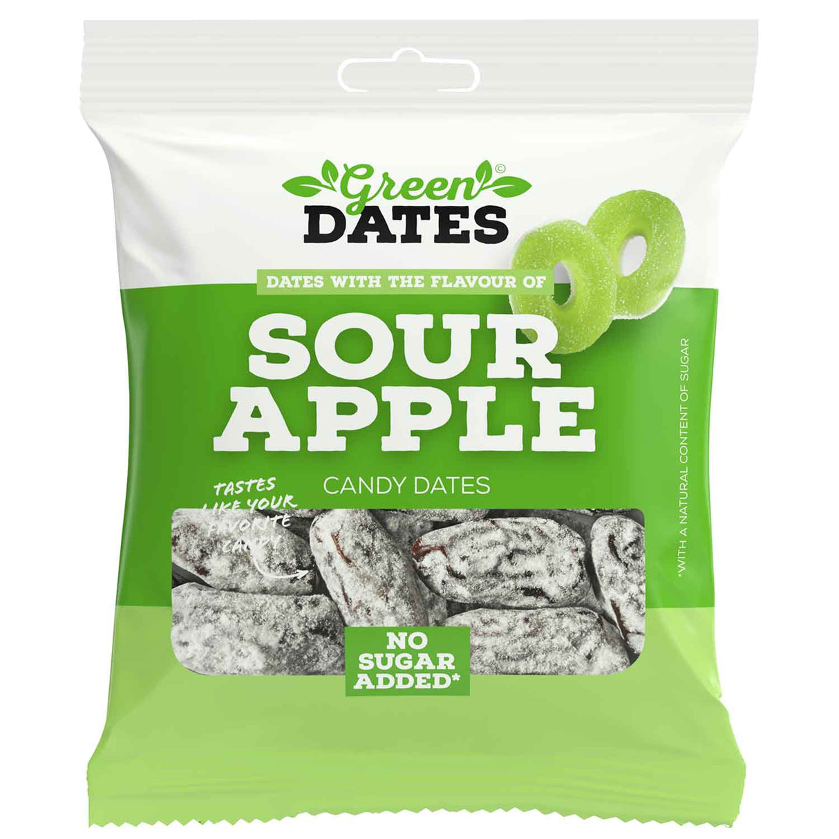 16x Green Dates Datteln Sour Apple