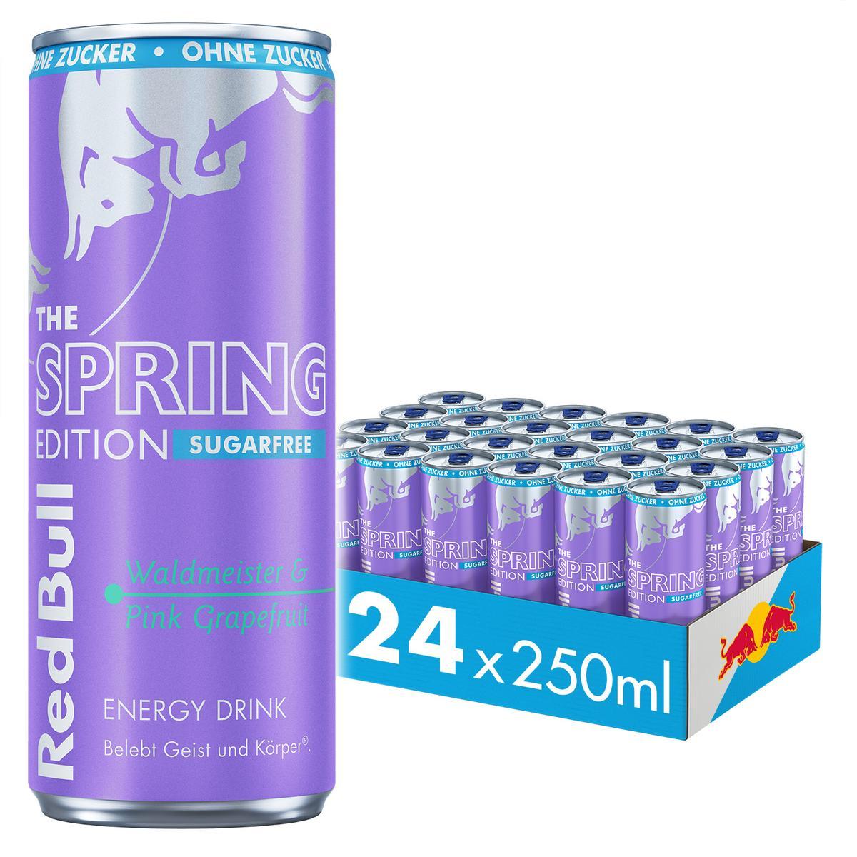 24x Red Bull Spring Edition Waldmeister Pink Grapefruit Sugarfree 250ml