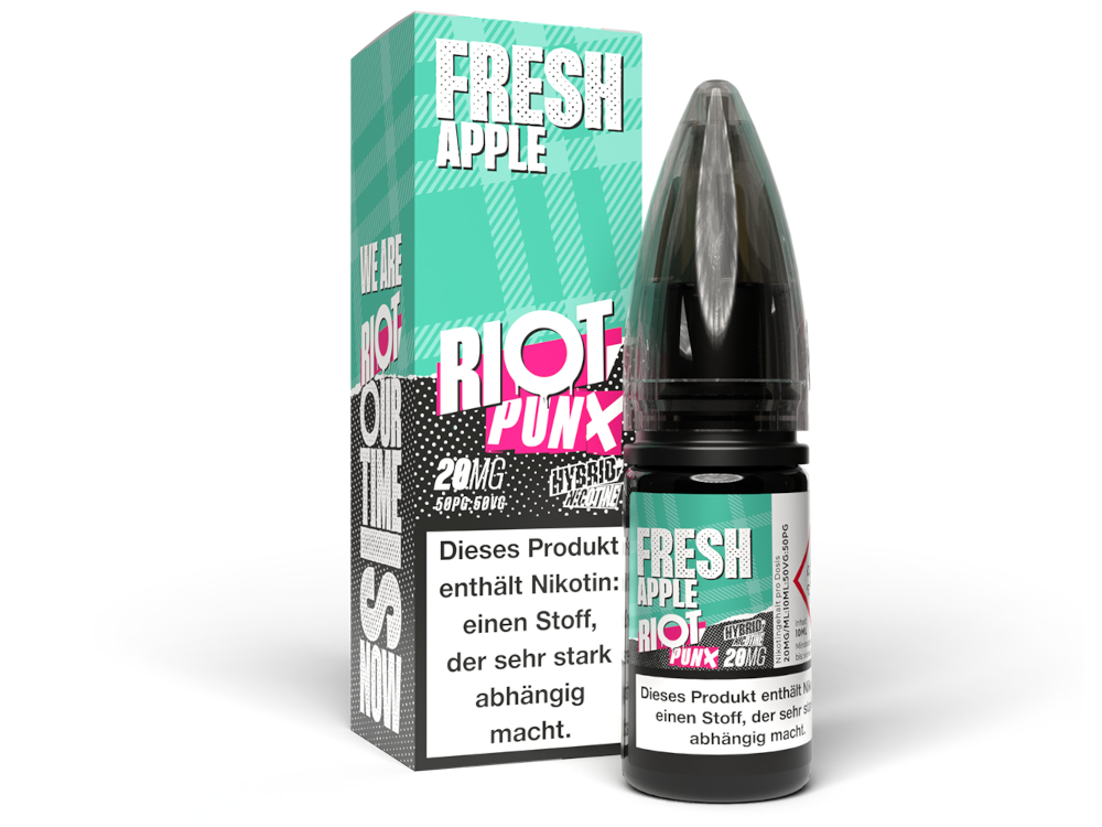 50x Riot Squad - PUNX - Fresh Apple - Hybrid Nikotinsalz Liquid 20 mg/ml