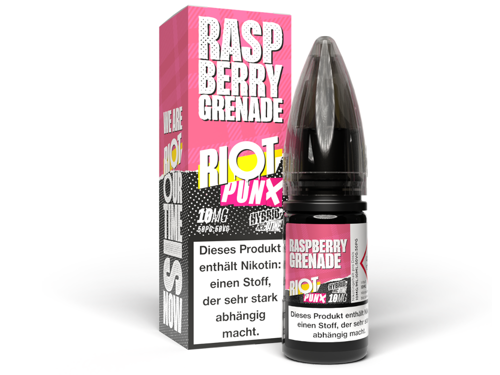 50x Riot Squad - PUNX - Raspberry Grenade - Hybrid Nikotinsalz Liquid 10 mg/ml
