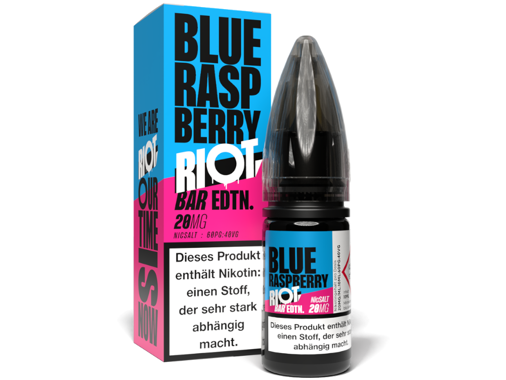 50x Riot Squad - BAR EDTN. - Blue Raspberry - Nikotinsalz Liquid 20 mg/ml