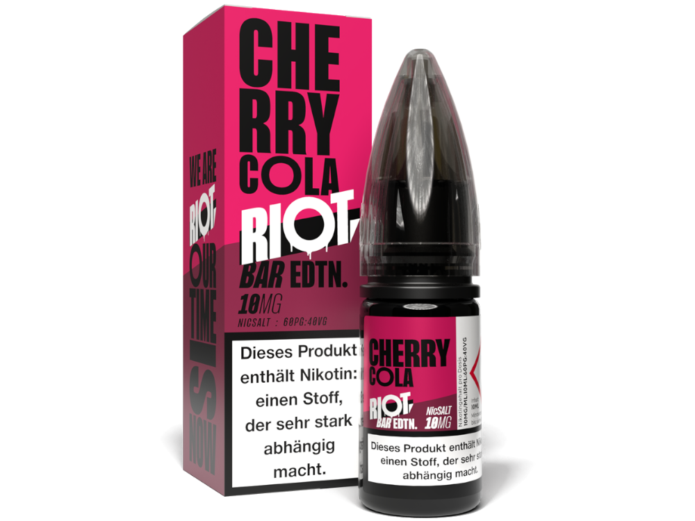 50x Riot Squad - BAR EDTN. - Cherry Cola - Nikotinsalz Liquid 10 mg/ml