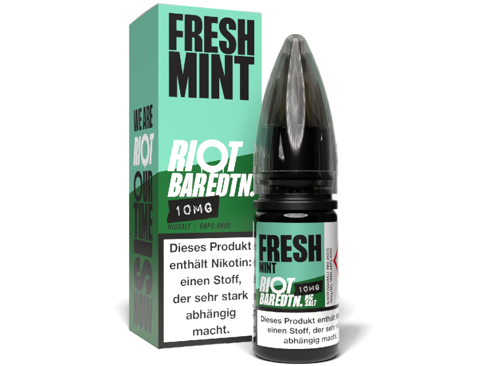 50x Riot Squad - BAR EDTN. - Fresh Mint - Nikotinsalz Liquid 10 mg/ml