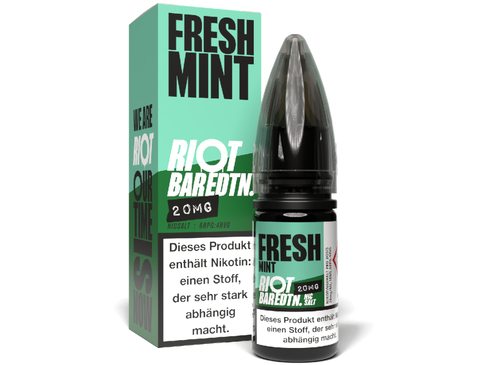 50x Riot Squad - BAR EDTN. - Fresh Mint - Nikotinsalz Liquid 20 mg/ml