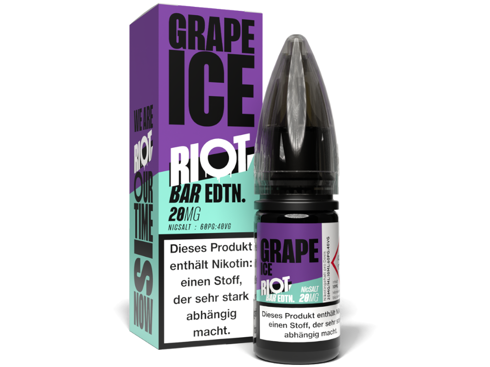 50x Riot Squad - BAR EDTN. - Grape Ice - Nikotinsalz Liquid 20 mg/ml