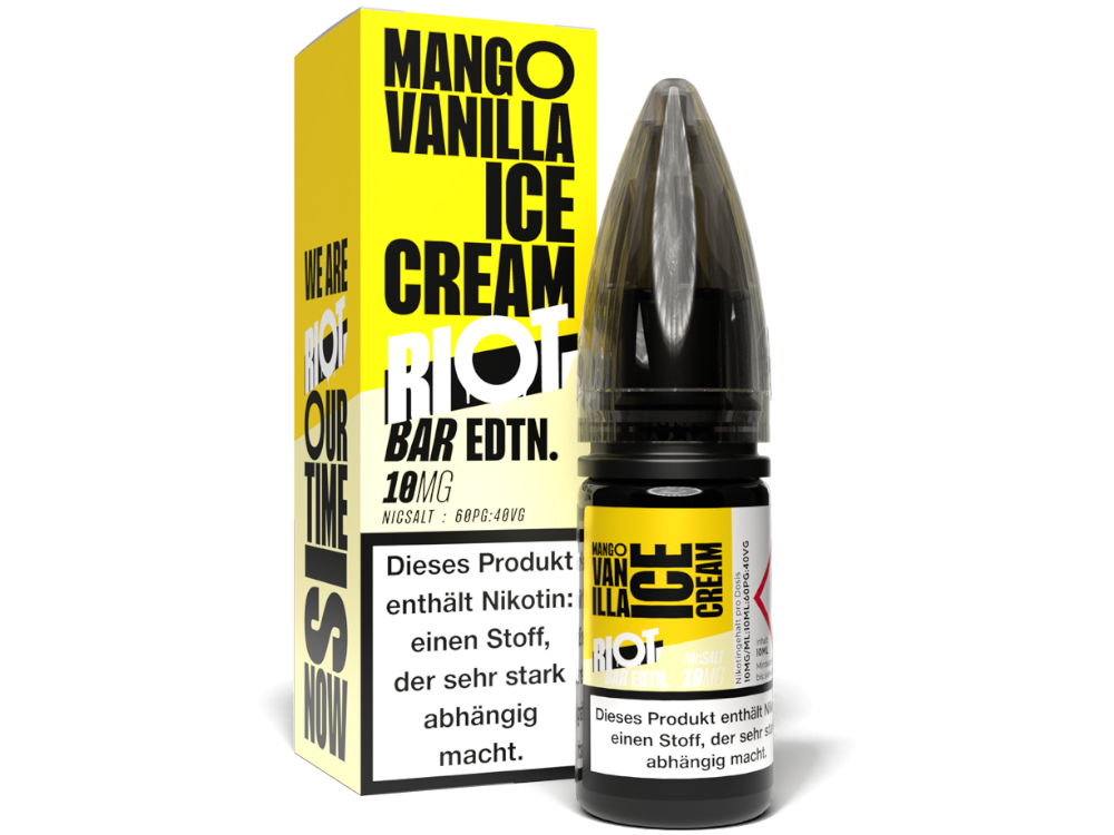 50x Riot Squad - BAR EDTN. - Mango Vanilla Ice Cream - Nikotinsalz Liquid 10 mg/ml