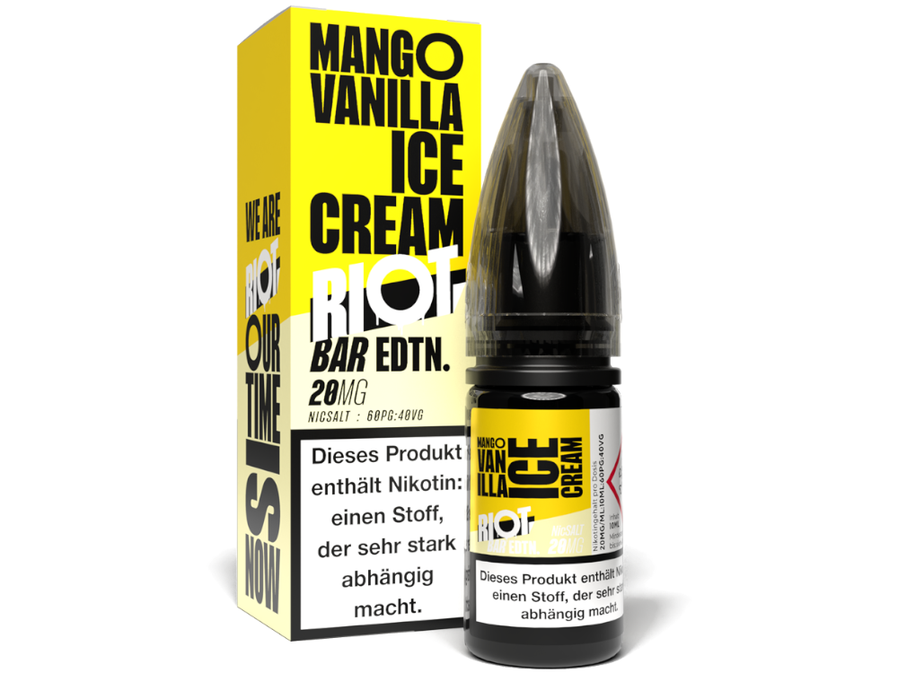 50x Riot Squad - BAR EDTN. - Mango Vanilla Ice Cream - Nikotinsalz Liquid 20 mg/ml
