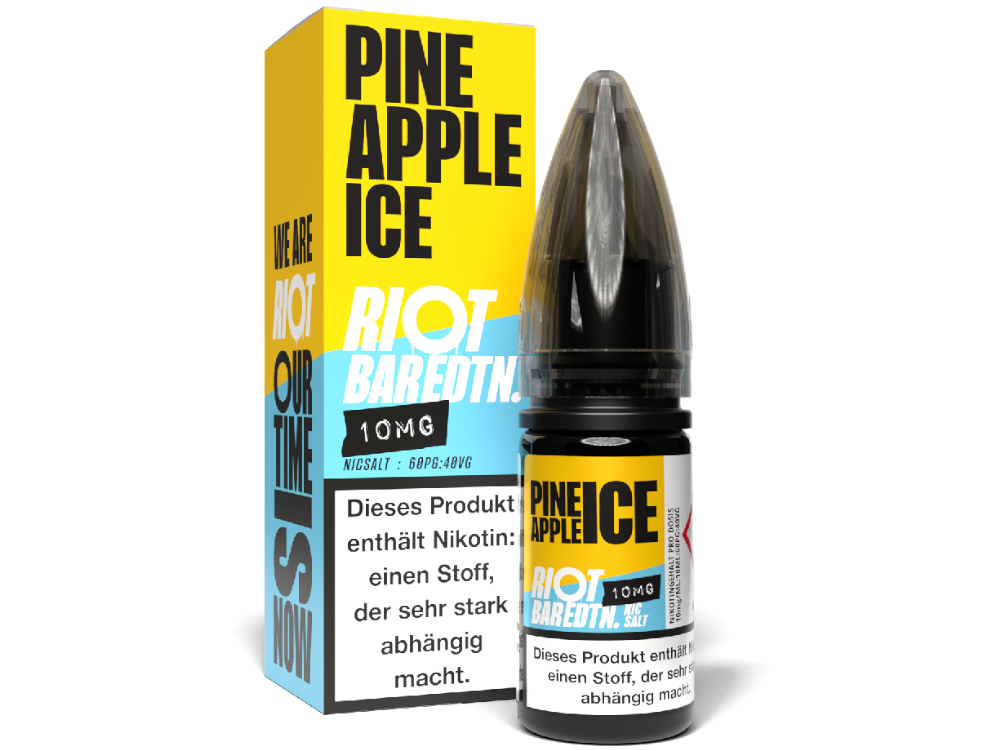 50x Riot Squad - BAR EDTN. - Pineapple Ice - Nikotinsalz Liquid 10 mg/ml