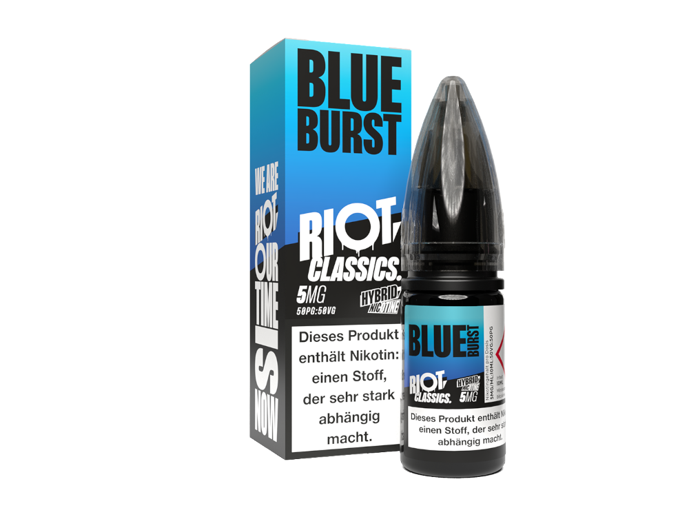 50x Riot Squad - Classics - Blue Burst - Hybrid Nikotinsalz Liquid 5 mg/ml