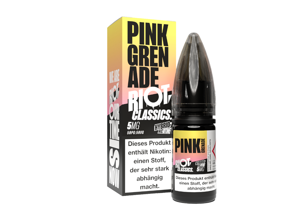 50x Riot Squad - Classics - Pink Grenade - Hybrid Nikotinsalz Liquid 5 mg/ml