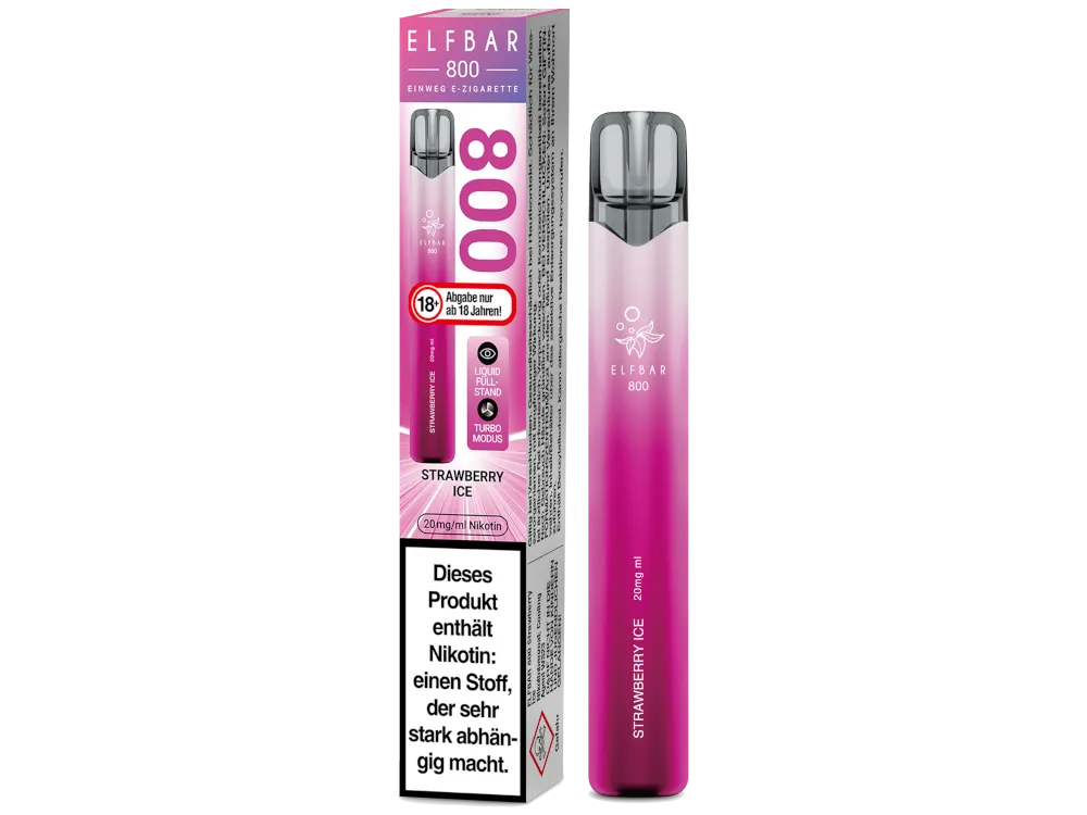 10x Elfbar 800 Strawberry Ice Einweg E-Zigarette