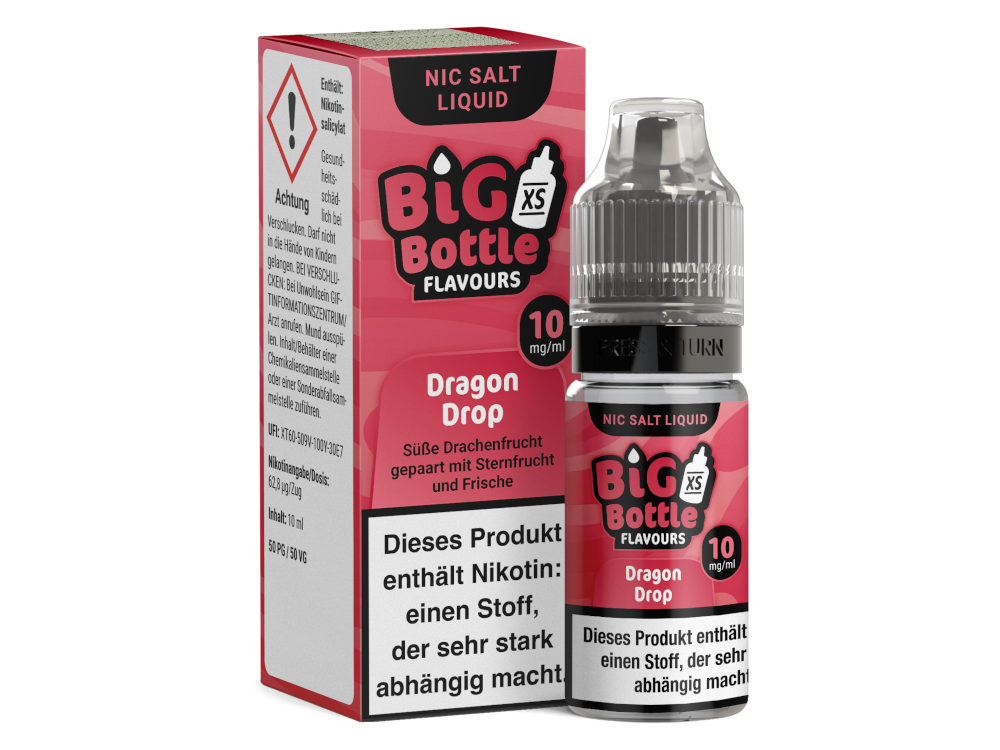 10x Big Bottle - Dragon Drop - Nikotinsalz Liquid 10 mg/ml