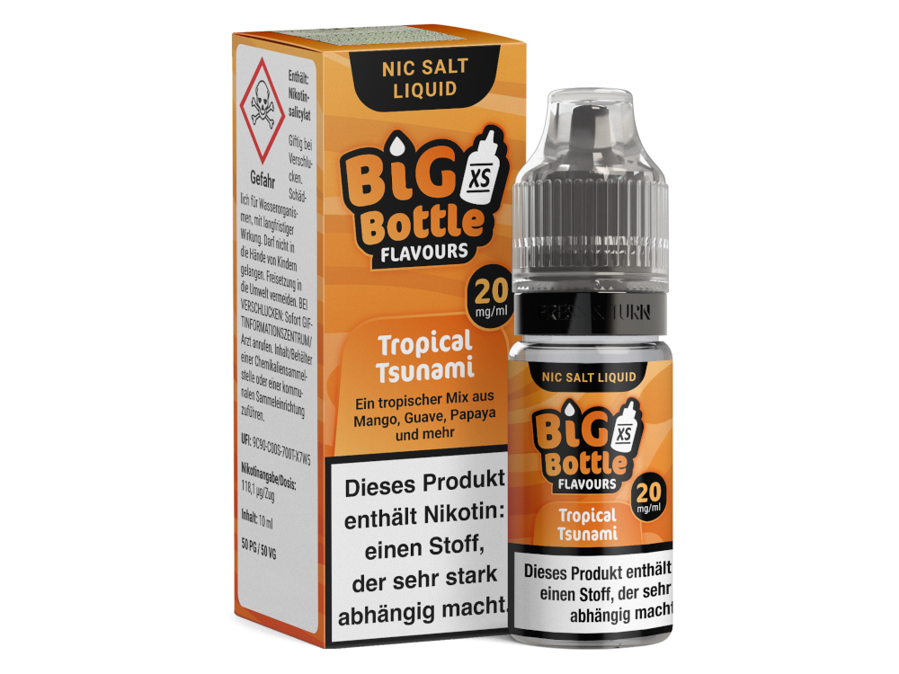 10x Big Bottle - Tropical Tsunami - Nikotinsalz Liquid 20 mg/ml