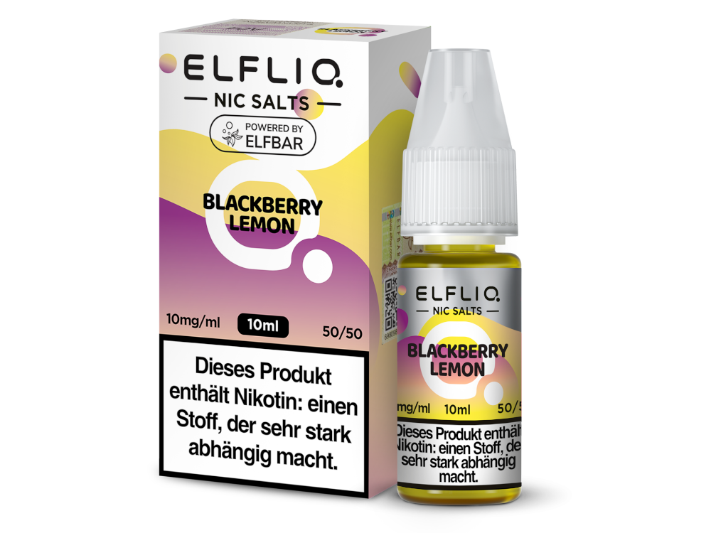 10x ELFLIQ - Blackberry Lemon - Nikotinsalz Liquid 10 mg/ml