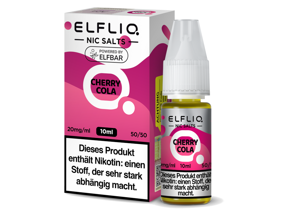 10x ELFLIQ - Cherry Cola - Nikotinsalz Liquid 20 mg/ml