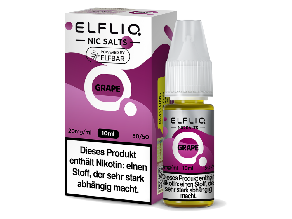 10x ELFLIQ - Grape - Nikotinsalz Liquid 20 mg/ml