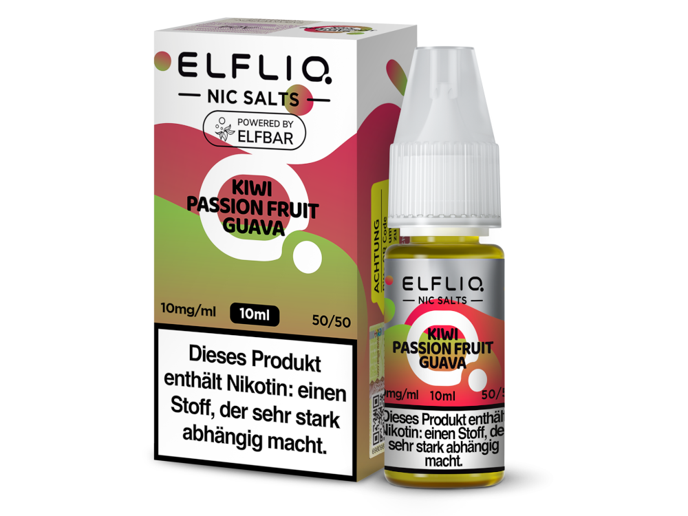 10x ELFLIQ - Kiwi Passion Fruit Guava - Nikotinsalz Liquid 10 mg/ml