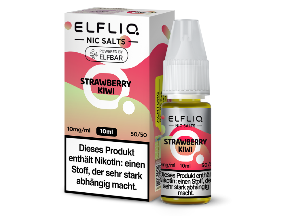 10x ELFLIQ - Strawberry Kiwi - Nikotinsalz Liquid 10 mg/ml